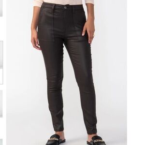 Sanctuary Hayden Skinny Coated High Rise Jeans New With Tags Size 26” Dark Brown